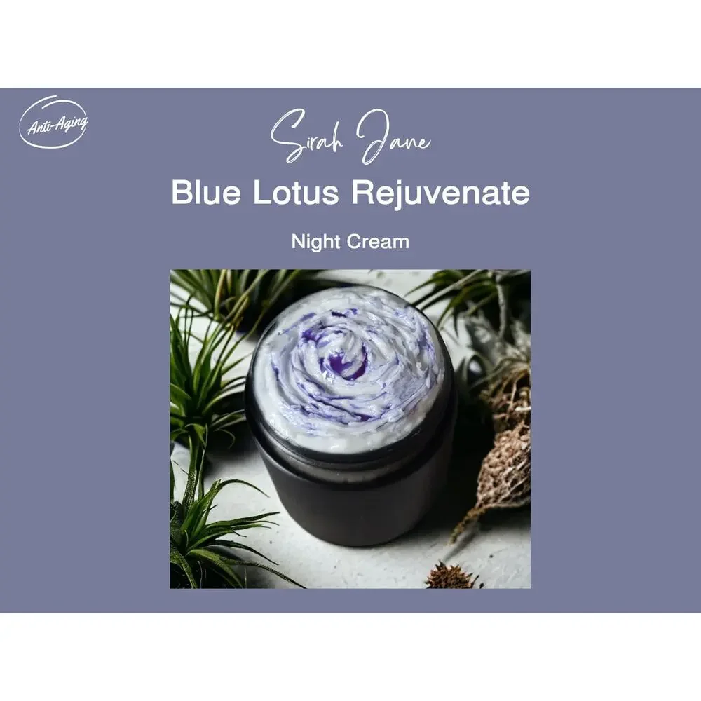 Blue Lotus Anti-Aging Face Cream-Wrinkle Smoothing-Moisturize-Fine Lines